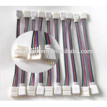 Câble de fil de connecteur de 10 PCS 4PIN RVB pour la bande 3528 5050 SMD LED Mâle et femelle
